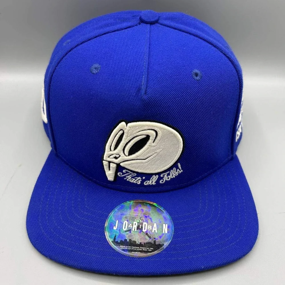 Air Jordan Hat Men Blue Space Jam That's All Folks Jumpman Snap Back Cap